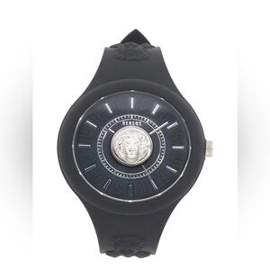 Versus Versace Black Fire Island Lion Watch